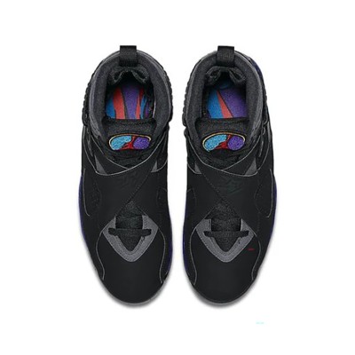 Air Jordan 8 Retro "Aqua" 305381-025 - クラシックなブラック＆アクア ハイカットバスケットボールスニーカー
