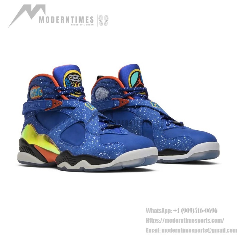 Air Jordan 8 Retro DB 'Doernbecher' 729893-480 - 特別版ブルースニーカー メタタグ Air Jordan 8 Retro DB 'Doernbecher' - ユニークなブルーデザインと高品質