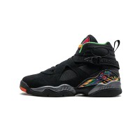 Air Jordan 8 Retro "Tinker" 305368-004 - Black and Multicolor High-Top Basketball Sneakers, Classic Retro Design
