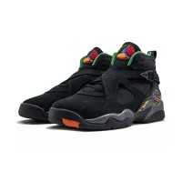 Air Jordan 8 Retro "Tinker" 305368-004 - Black and Multicolor High-Top Basketball Sneakers, Classic Retro Design