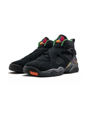 Air Jordan 8 Retro "Tinker" 305368-004 - Black and Multicolor High-Top Basketball Sneakers, Classic Retro Design
