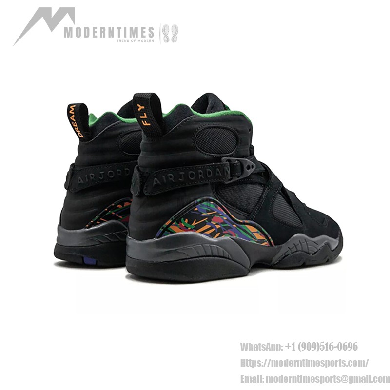 Air Jordan 8 Retro "Tinker" 305368-004 - レトロバスケットボールシューズ Air Jordan 8 Retro Tinker ブラックとマルチカラーのハイカットスニーカー