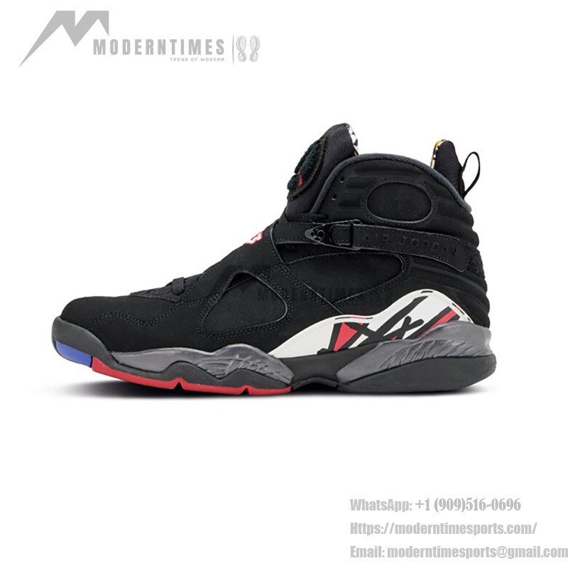 Air Jordan 8 Retro "Playoff" スニーカー Air Jordan 8 Retro "Playoff" ブラック&レッド ハイトップバスケットボールスニーカー