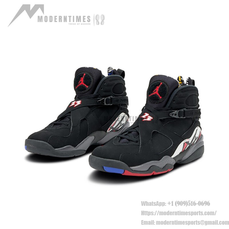 Air Jordan 8 Retro "Playoff" スニーカー Air Jordan 8 Retro "Playoff" ブラック&レッド ハイトップバスケットボールスニーカー