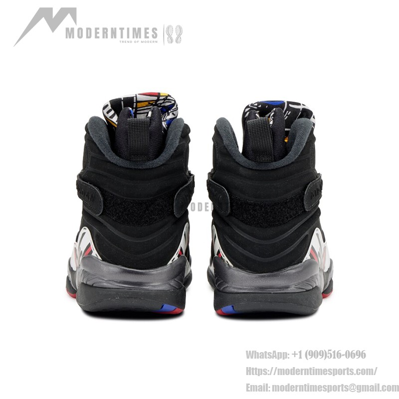 Air Jordan 8 Retro "Playoff" スニーカー Air Jordan 8 Retro "Playoff" ブラック&レッド ハイトップバスケットボールスニーカー