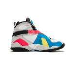 Air Jordan 8 Retro 'White/Black Multicolor' BQ7666-100 - マルチカラーデザインスニーカー Air Jordan 8 Retro 'White/Black Multicolor' - 大胆でスタイリッシュなスニーカー
