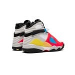 Air Jordan 8 Retro 'White/Black Multicolor' BQ7666-100 - マルチカラーデザインスニーカー Air Jordan 8 Retro 'White/Black Multicolor' - 大胆でスタイリッシュなスニーカー