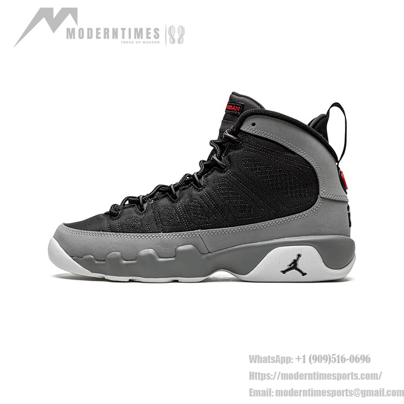 Air Jordan 9 GS 'Particle Grey' 302359-060 - スタイリッシュで快適なスニーカー Air Jordan 9 GS 'Particle Grey' - ブラックとグレーのクラシックスニーカー