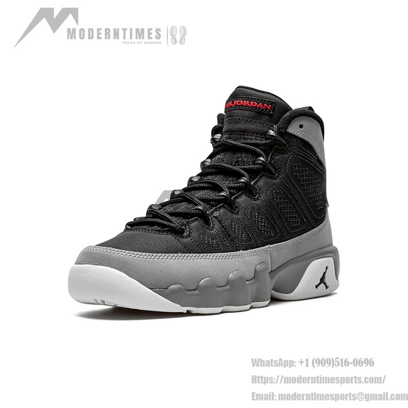 Air Jordan 9 GS 'Particle Grey' 302359-060 - スタイリッシュで快適なスニーカー Air Jordan 9 GS 'Particle Grey' - ブラックとグレーのクラシックスニーカー