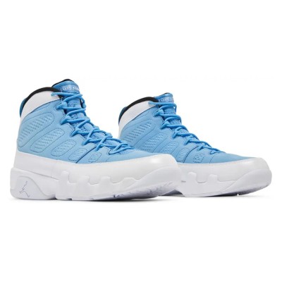 Air Jordan 9 Retro "For The Love Of The Game" 302370-401 - クラシックなホワイトとカロライナブルーのバスケットボールスニーカー