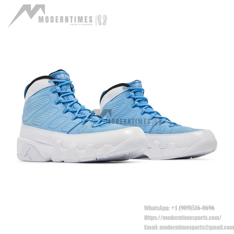 Air Jordan 9 Retro "For The Love Of The Game" 302370-401 Air Jordan 9 Retro "For The Love Of The Game" クラシックなホワイトとカロライナブルーバスケットボールスニーカー