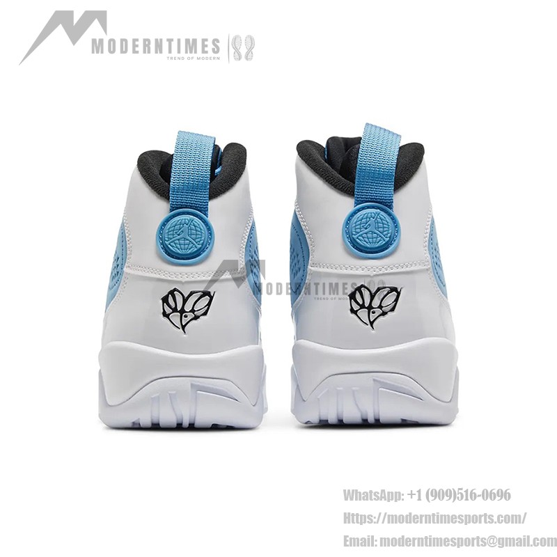 Air Jordan 9 Retro "For The Love Of The Game" 302370-401 Air Jordan 9 Retro "For The Love Of The Game" クラシックなホワイトとカロライナブルーバスケットボールスニーカー