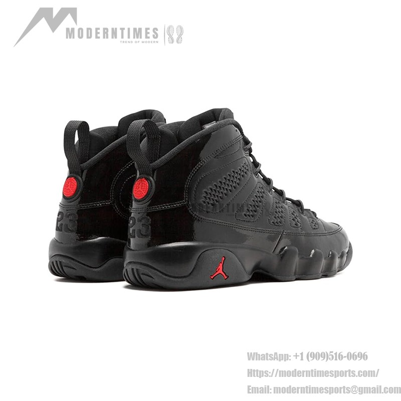 Air Jordan 9 Retro "Bred Patent" 302370-014 Air Jordan 9 Retro "Bred Patent" ブラックパテントレザーとレッドバスケットボールスニーカー