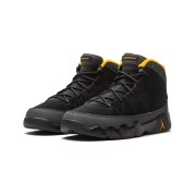 Air Jordan 9 Retro "Dark Charcoal University Gold" 401811-070 - Classic Black and Gold Basketball Sneakers