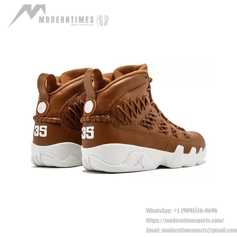 Air Jordan 9 Retro Pinnacle "Baseball Glove" AH6233-903 Air Jordan 9 Retro Pinnacle "Baseball Glove" 高級感のあるブラウンレザーバスケットボールスニーカー