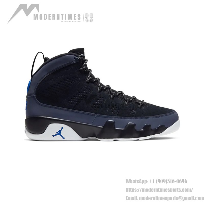 Air Jordan 9 Retro "Racer Blue" CT8019-024 Air Jordan 9 Retro "Racer Blue" ブラック&ブルーハイトップバスケットボールスニーカー