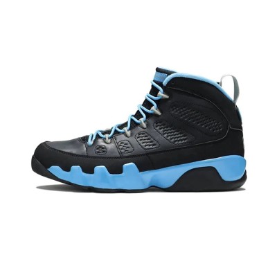 Air Jordan 9 Retro "スリムジェンキンス" 302370-045 - ブラック＆ライトブルー ハイトップバスケットボールスニーカー