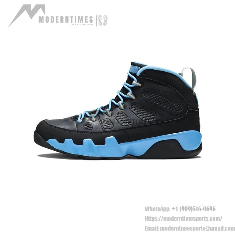 Air Jordan 9 Retro "Slim Jenkins" 302370-045 Air Jordan 9 Retro "Slim Jenkins" ブラック&ライトブルーハイトップバスケットボールスニーカー