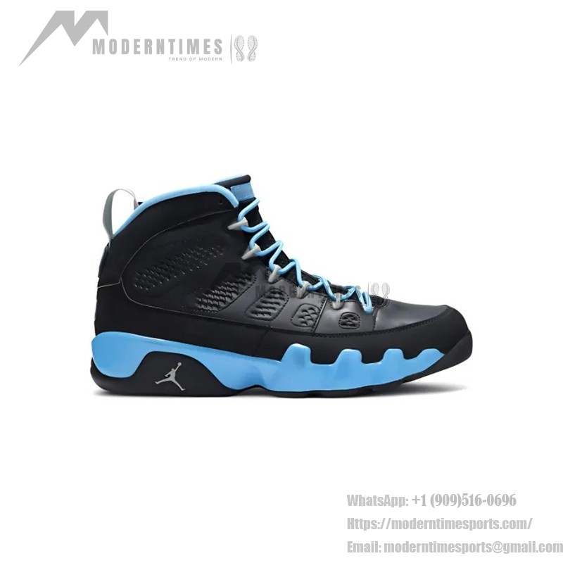 Air Jordan 9 Retro "Slim Jenkins" 302370-045 Air Jordan 9 Retro "Slim Jenkins" ブラック&ライトブルーハイトップバスケットボールスニーカー