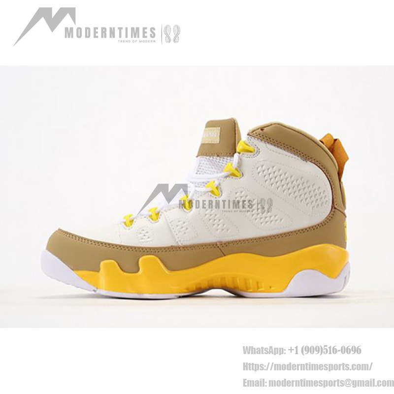 Air Jordan 9 Retro "White Yellow Brown" CT8019-600 Air Jordan 9 Retro "White Yellow Brown" クラシックバスケットボールスニーカー