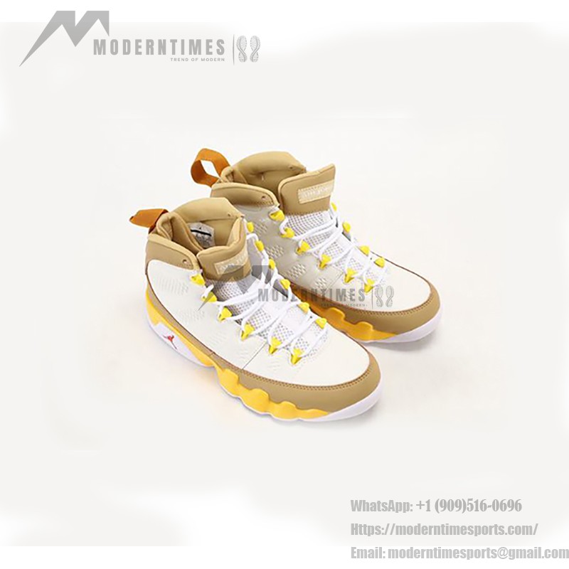 Air Jordan 9 Retro "White Yellow Brown" CT8019-600 Air Jordan 9 Retro "White Yellow Brown" クラシックバスケットボールスニーカー