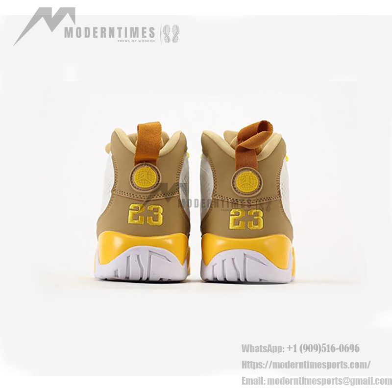 Air Jordan 9 Retro "White Yellow Brown" CT8019-600 Air Jordan 9 Retro "White Yellow Brown" クラシックバスケットボールスニーカー