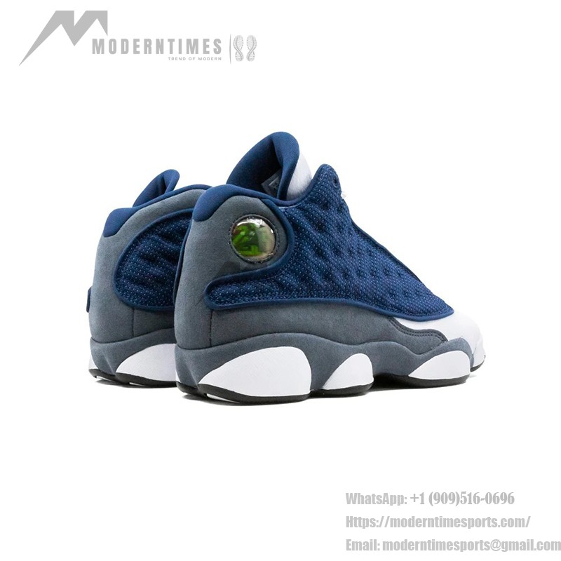 Air Jordan 13 レトロ 414571-404 - フリント クラシックスニーカー(グレー、ホワイト、ブルー) Air Jordan 13 レトロ 414571-404 - フリント配色(グレー、ホワイト、ブルー)