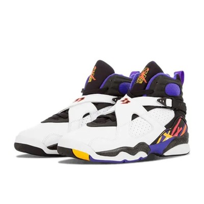 Air Jordan 8 Retro "Three-Peat" 305381-142 - クラシックなホワイト・ブラック・ゴールド バスケットボールスニーカー