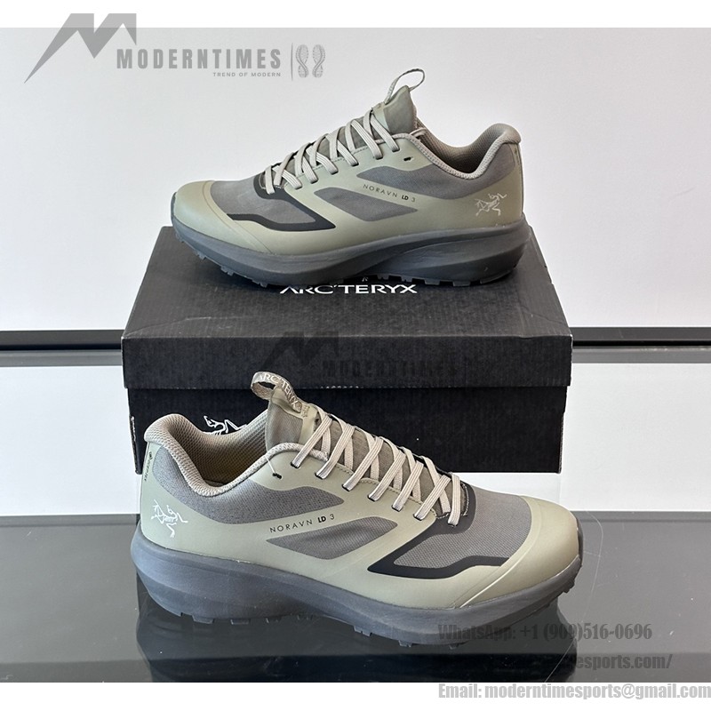 Arc'teryx Norvan LD 3 Herren Trailrunningschuhe – Gore-Tex Schwarz Grün Arc'teryx Norvan LD 3 Trailrunningschuhe Herren Schwarz Grün mit Gore-Tex und Vibram-Sohle