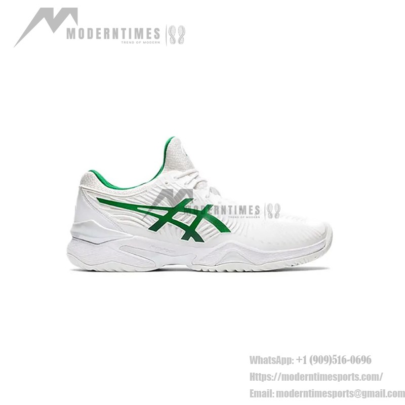 ASICS Court FF Novak 1041A089-100 テニスシューズ ホワイトグリーン 高性能 ASICS Court FF Novak テニスシューズ ホワイトグリーン クラシックデザイン 1041A089-100