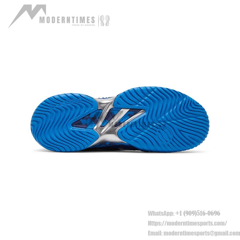 ASICS Court FF Novak 1041A089-403 テニスシューズ ブルーカモ 高性能 ASICS Court FF Novak テニスシューズ ブルーカモデザイン 1041A089-403