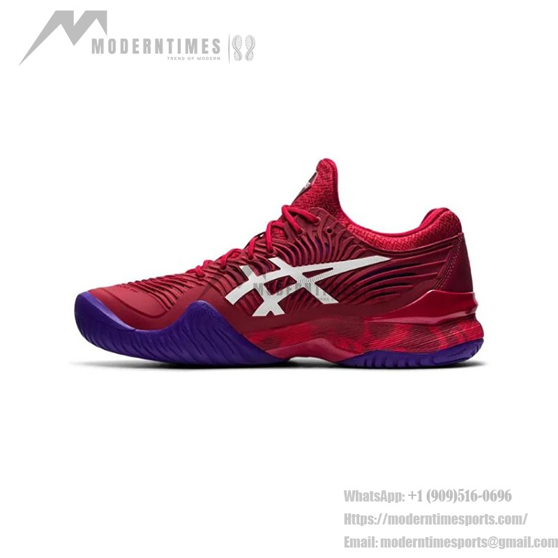 ASICS Court FF Novak 1041A089-605 テニスシューズ クランベリーレッド 高性能 ASICS Court FF Novak テニスシューズ クランベリーレッドデザイン 1041A089-605
