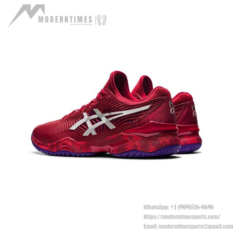 ASICS Court FF Novak 1041A089-605 テニスシューズ クランベリーレッド 高性能 ASICS Court FF Novak テニスシューズ クランベリーレッドデザイン 1041A089-605