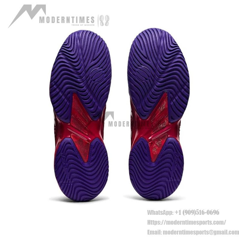 ASICS Court FF Novak 1041A089-605 テニスシューズ クランベリーレッド 高性能 ASICS Court FF Novak テニスシューズ クランベリーレッドデザイン 1041A089-605