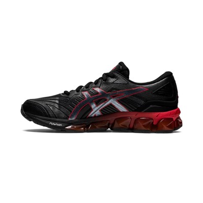 ASICS Gel-Quantum 360 7 1201A481-004 ブラックレッド フルGELクッションランニングシューズ スタイリッシュなデザインと卓越したパフォーマンス