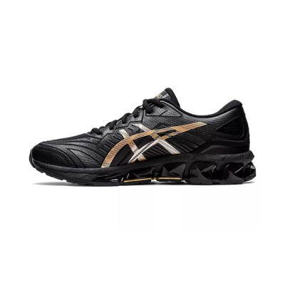 ASICS Gel-Quantum 360 7 1201A481-002 ブラックゴールド フルGELクッションランニングシューズ ラグジュアリーとパフォーマンスの融合