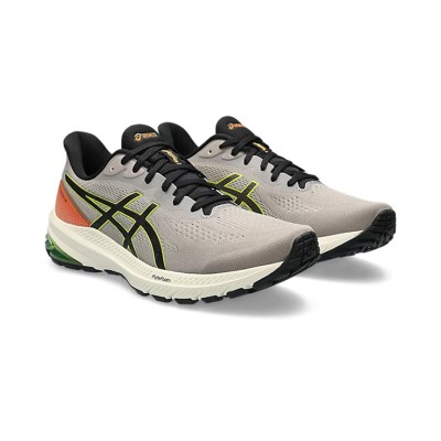 ASICS GT-1000 12 TR 1011B761-200 グレーイエローオレンジ トレイルランニングシューズ 優れたクッション性と安定性