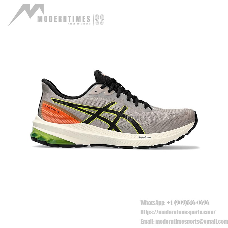 ASICS GT-1000 12 TR 1011B761-200 トレイルランニングシューズ ASICS GT-1000 12 TR 1011B761-200 グレーイエローオレンジ トレイルランニングシューズ