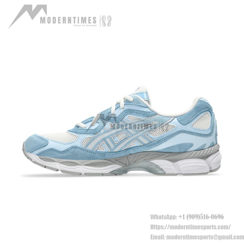 Asics Gel-NYC – レトロ感と機能性の融合 Asics Gel-NYC クリーム アークティックスカイ 1203A383-107 横からの写真