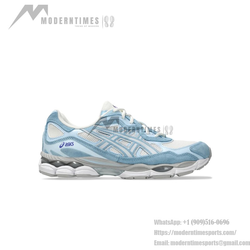 Asics Gel-NYC – レトロ感と機能性の融合 Asics Gel-NYC クリーム アークティックスカイ 1203A383-107 横からの写真