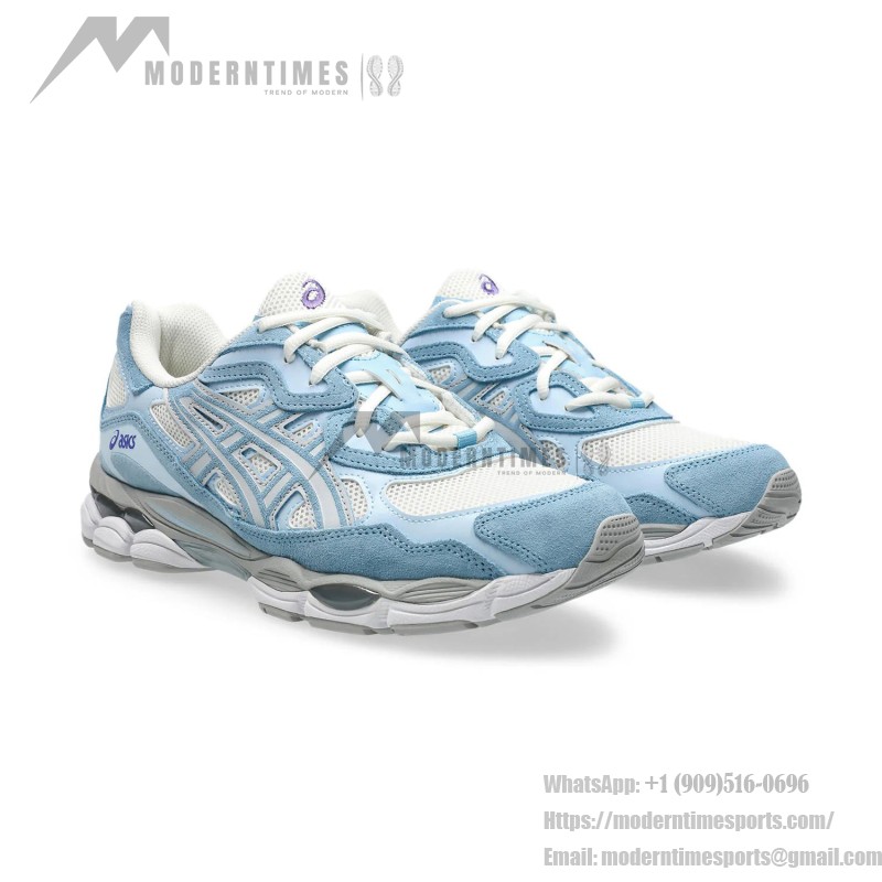 Asics Gel-NYC – レトロ感と機能性の融合 Asics Gel-NYC クリーム アークティックスカイ 1203A383-107 横からの写真