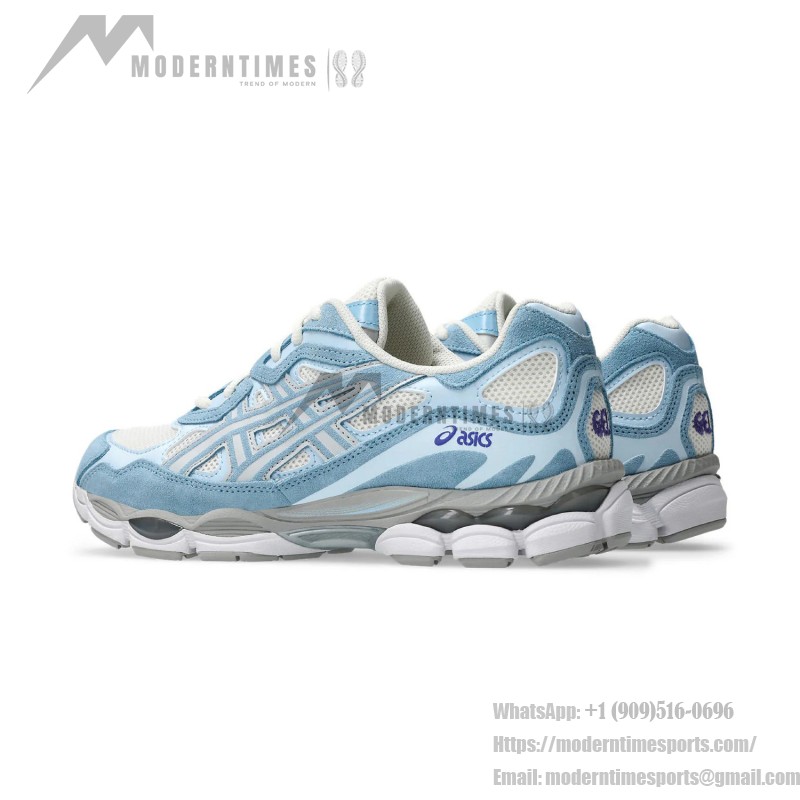 Asics Gel-NYC – レトロ感と機能性の融合 Asics Gel-NYC クリーム アークティックスカイ 1203A383-107 横からの写真