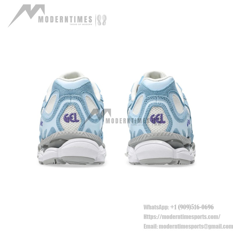Asics Gel-NYC – レトロ感と機能性の融合 Asics Gel-NYC クリーム アークティックスカイ 1203A383-107 横からの写真