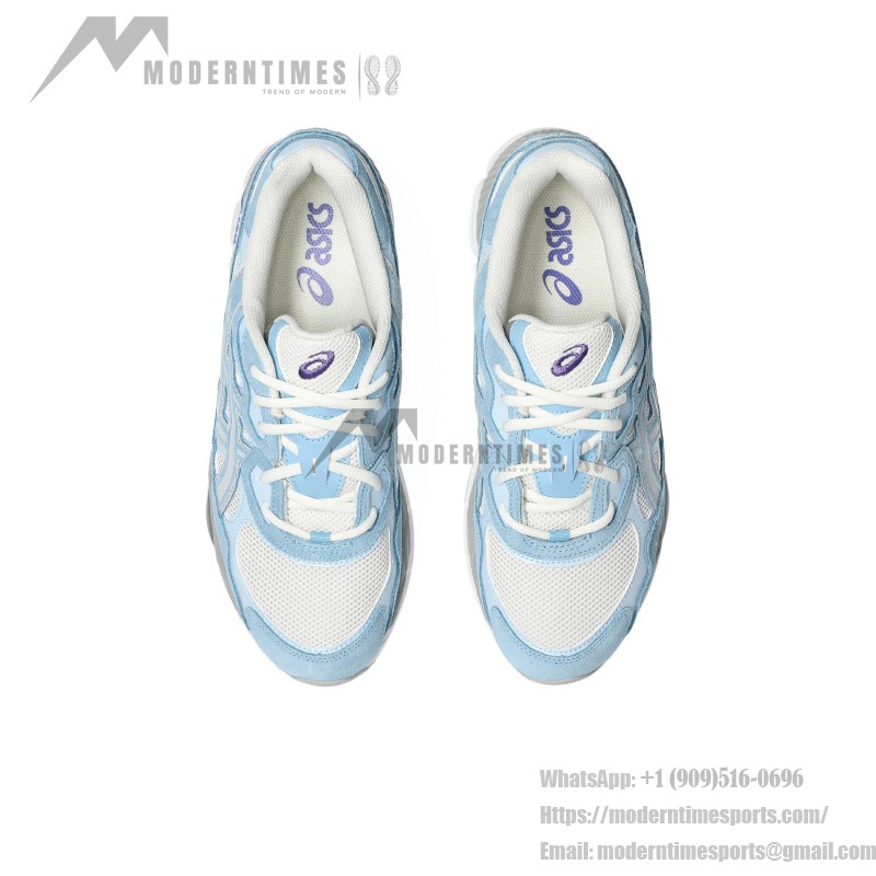 Asics Gel-NYC – レトロ感と機能性の融合 Asics Gel-NYC クリーム アークティックスカイ 1203A383-107 横からの写真