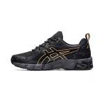 ASICS Gel-Quantum 180 メンズスニーカー 衝撃吸収 ブラックゴールド ASICS Gel-Quantum 180 1201A466-001 メンズスニーカー ブラックゴールドデザイン