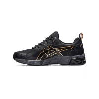 ASICS Gel-Quantum 180 1201A466-001 メンズスニーカー 衝撃吸収 快適 ブラックゴールドデザイン