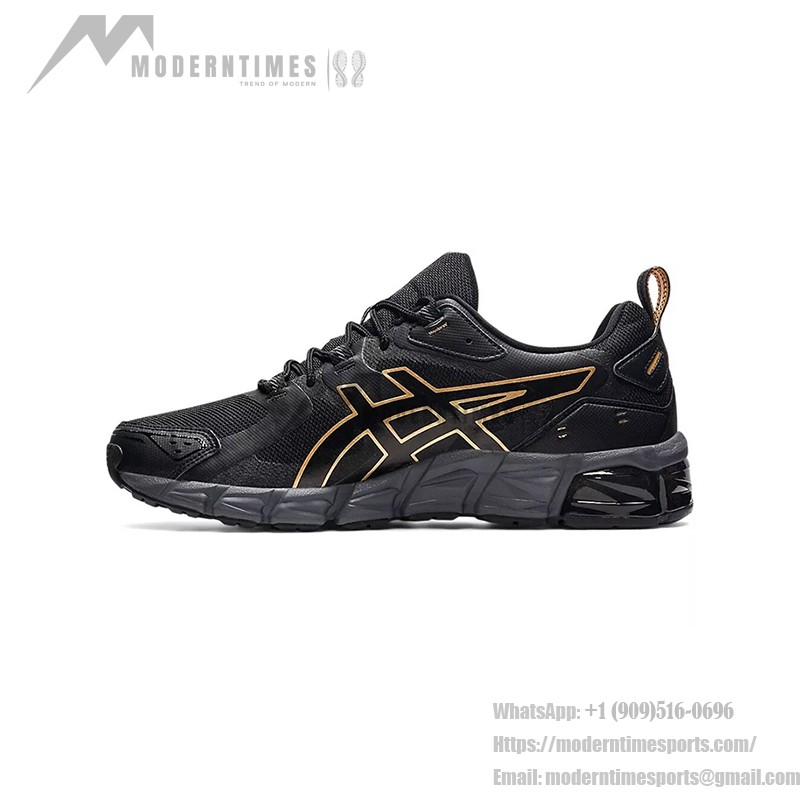 ASICS Gel-Quantum 180 メンズスニーカー 衝撃吸収 ブラックゴールド ASICS Gel-Quantum 180 1201A466-001 メンズスニーカー ブラックゴールドデザイン