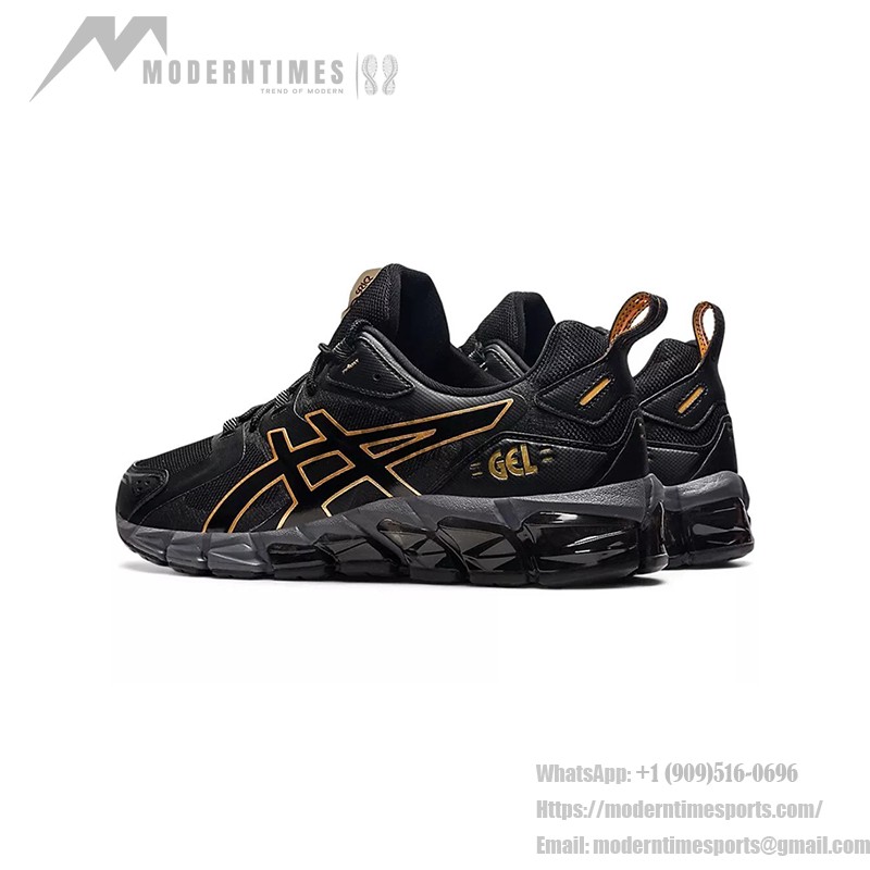 ASICS Gel-Quantum 180 メンズスニーカー 衝撃吸収 ブラックゴールド ASICS Gel-Quantum 180 1201A466-001 メンズスニーカー ブラックゴールドデザイン