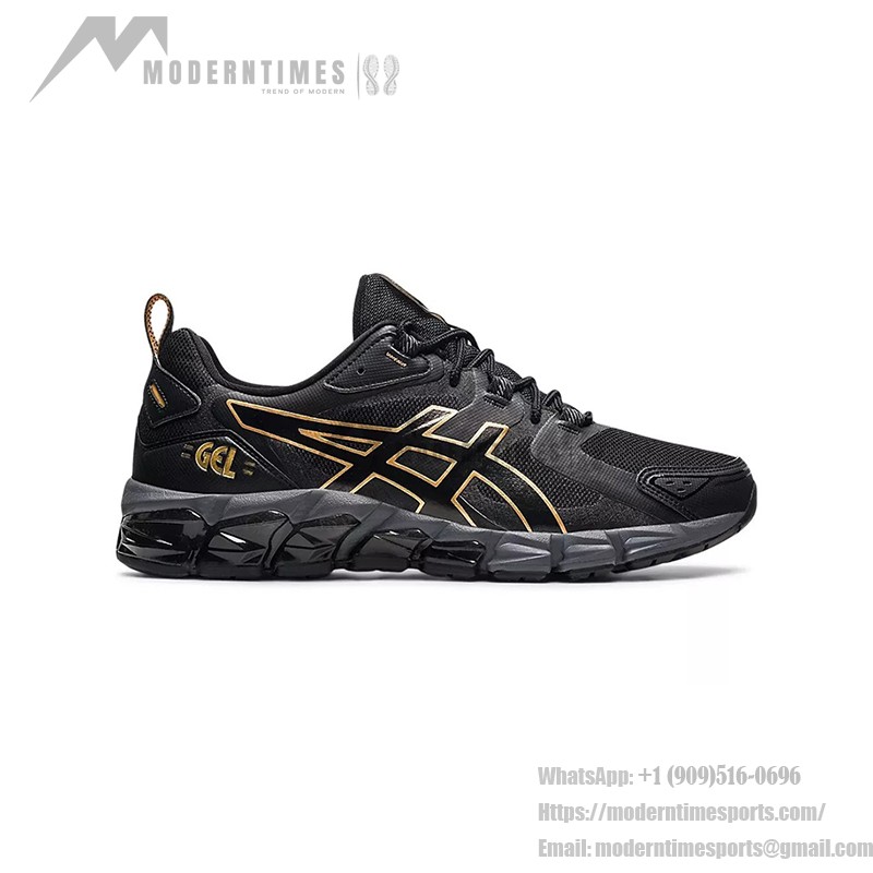 ASICS Gel-Quantum 180 メンズスニーカー 衝撃吸収 ブラックゴールド ASICS Gel-Quantum 180 1201A466-001 メンズスニーカー ブラックゴールドデザイン