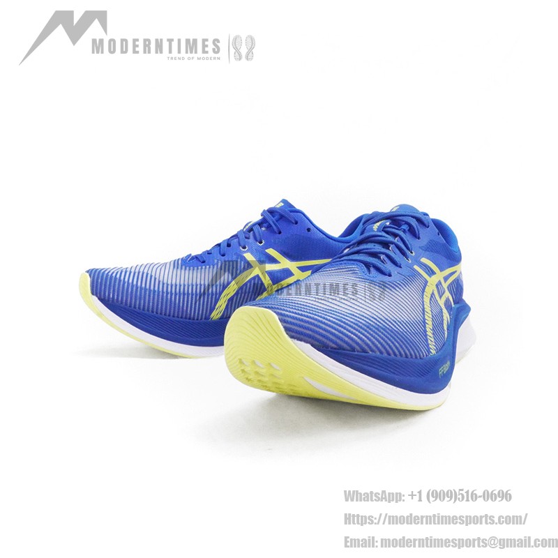 ASICS Magic Speed 3 1011B704-400 メンズレーシングシューズ ASICS Magic Speed 3 1011B704-400 メンズランニングシューズ(ロイヤルブルーとネオンイエロー)